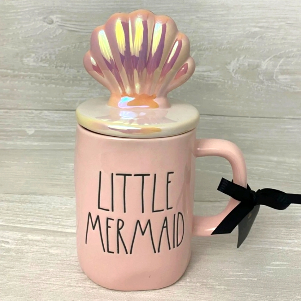 NWT Rae Dunn LITTLE MERMAID mug double-sided